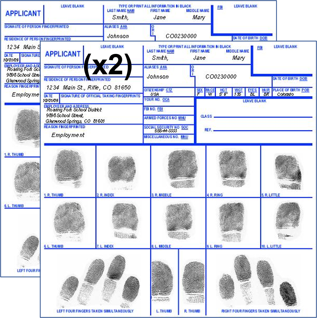 Fingerprinting | Colorado Springs, CO